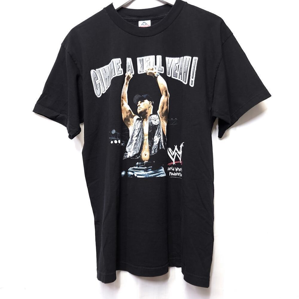 Vintage 1998 WWF Stone Cold Steve Austin Gimme A Hell Yeah T Shirt Large​​